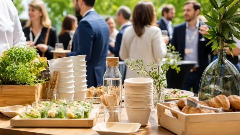 Vaisselle réutilisable, circuits courts : réinventer le cocktail d&rsquo;entreprise responsable